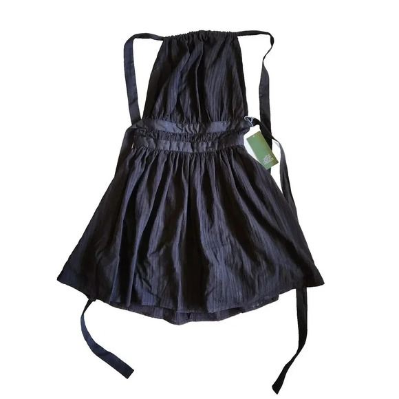 Women's WILD FABLE Target Tie Back Mini Fit & Flare Dress SZ XXS Black Minimalis - Picture 1 of 14